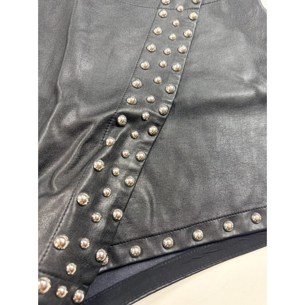 Free People from Revolve Women’s Faux Leather Skort with Studs – Size 6 - Picture 6 of 8